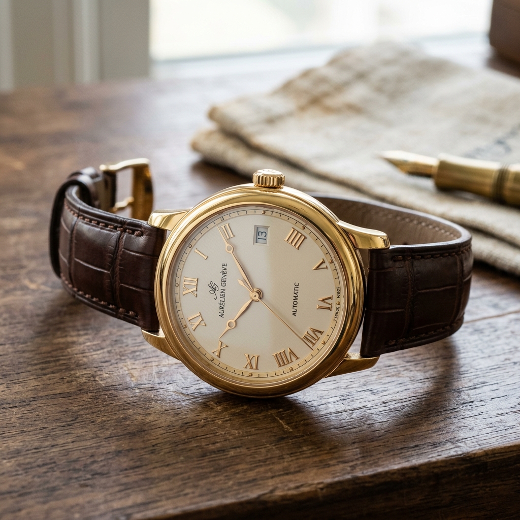 Traditional Heritage Gold Watch